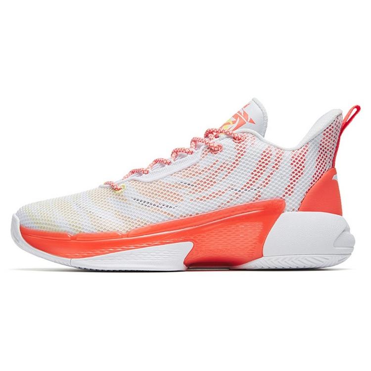 

Новые винтажные баскетбольные кроссовки Anta Charge 4 со средней высотой мужские бело-красные 112231603-5 44.5