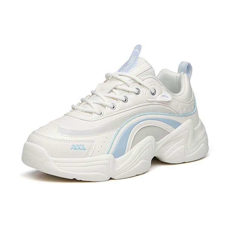 Anta Comfortable Casual Dad Shoes Women Sneakers White Blue 922138890-7