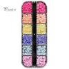 1 Box 3D Flower Nail Charms Multifunctional 12 Grid Design Phone Cases DIY Crafts Nail Art Supplies for Women