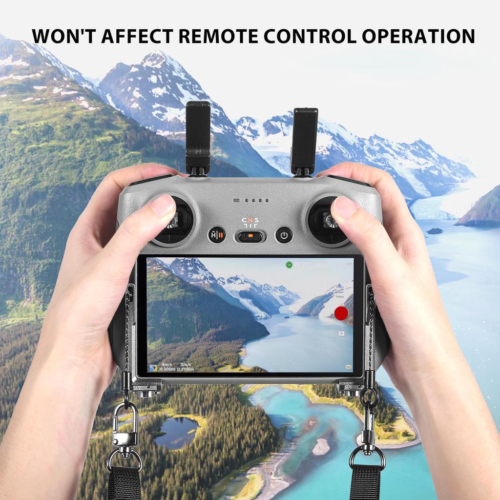 STARTRC RC 2 Strap for DJI Mini 3Air 3SNeoMini 4 Pro, Transmitter Strap, Balance Strap, Drone Remote Control Neck Strap with Upgraded Leather,