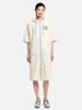 BARREL Uni Essential Zip-Up Solid Poncho Towel Ivory (B6Suwpo201Ivr)