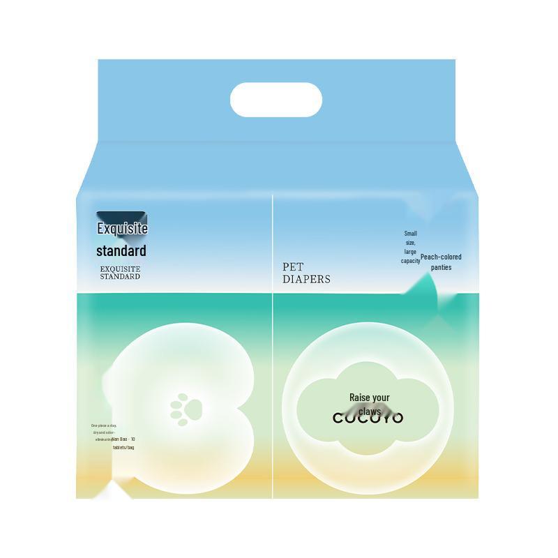 

COCOYO Peach-Scented Pet Diapers for Male & Female Dogs and Cats - Absorbent Physiological Pants with Koyo Urine Pads