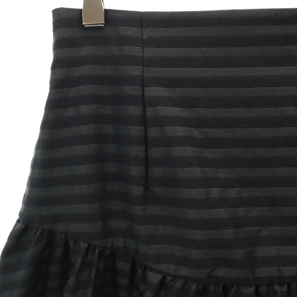 Unused BORDERS At BALCONY Made In Japan Border Pattern Mimole Length Jacquard Flare Skirt Women Used