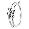 Damen Doppelring Verstellbar Offen Hochglanz Einfach Modischer Ring für Party Date Weihnachten Valentinstag