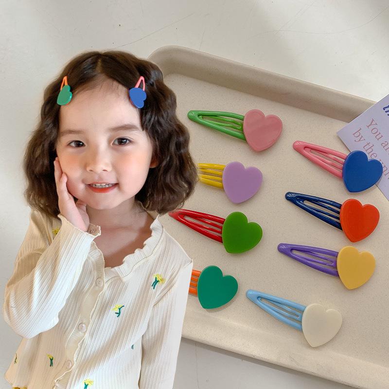 

Fluorescent Bowknot Heart BB Hair Clip for Girls and Babies