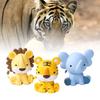 Lion Tiger Elephant Pvc Toy Doll Birthday Cake Decoration Moldel Children Gift
