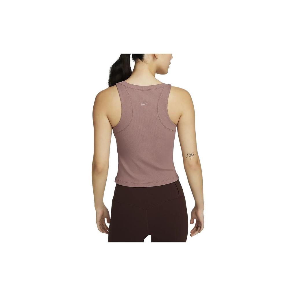 Nike Zenvy Air Series Solid Quick-Dry Sleeveless Ribbed Sports Tank Top Women Tops Smoke-Gray Purple Red FN3537-208