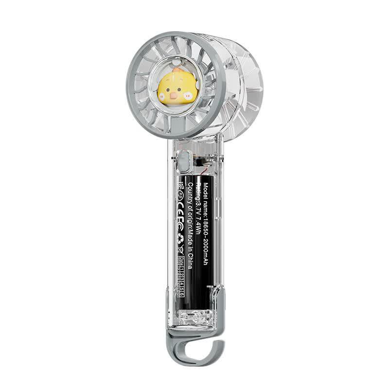 ZISIZ Portable Cute Yellow Duck Clip Fan