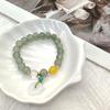 2024 New Niche Chinese Crackle Glass Beaded Bracelet: Ancient Style, Safety Buckle, Women's Design