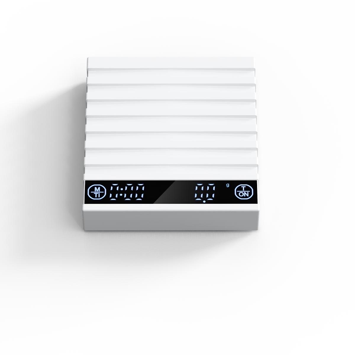 

Перезаряжаемая электронная кофейная весы с автоматическим таймером, высокоточные кухонные весы для выпечки и очень точные в граммах белый