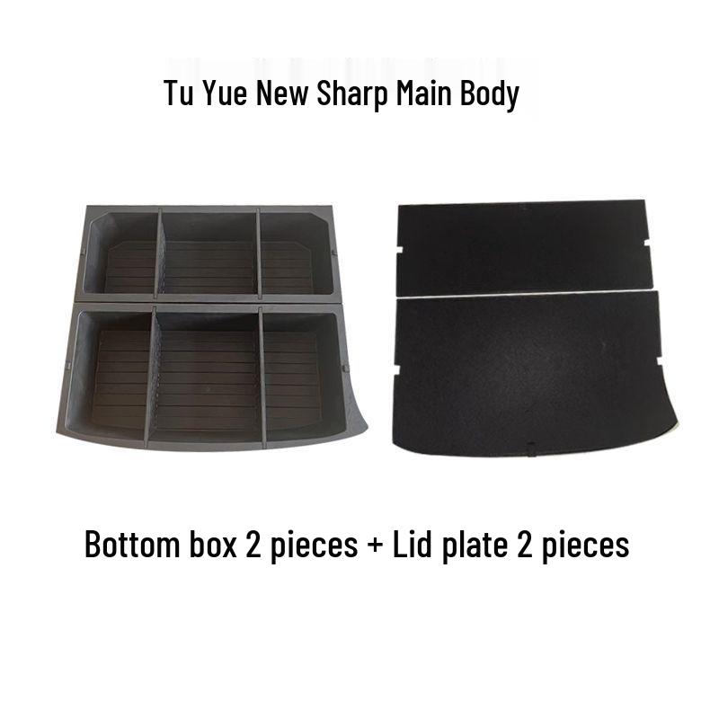 Touareg Sharp Trunk Organizer: Storage Box with Lid & Compartments.