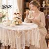 Lightweight Table Cover Washable Tablecloth Tablecloth Rustic Floral Lace Vintage White Boho Cover Dining Cloth