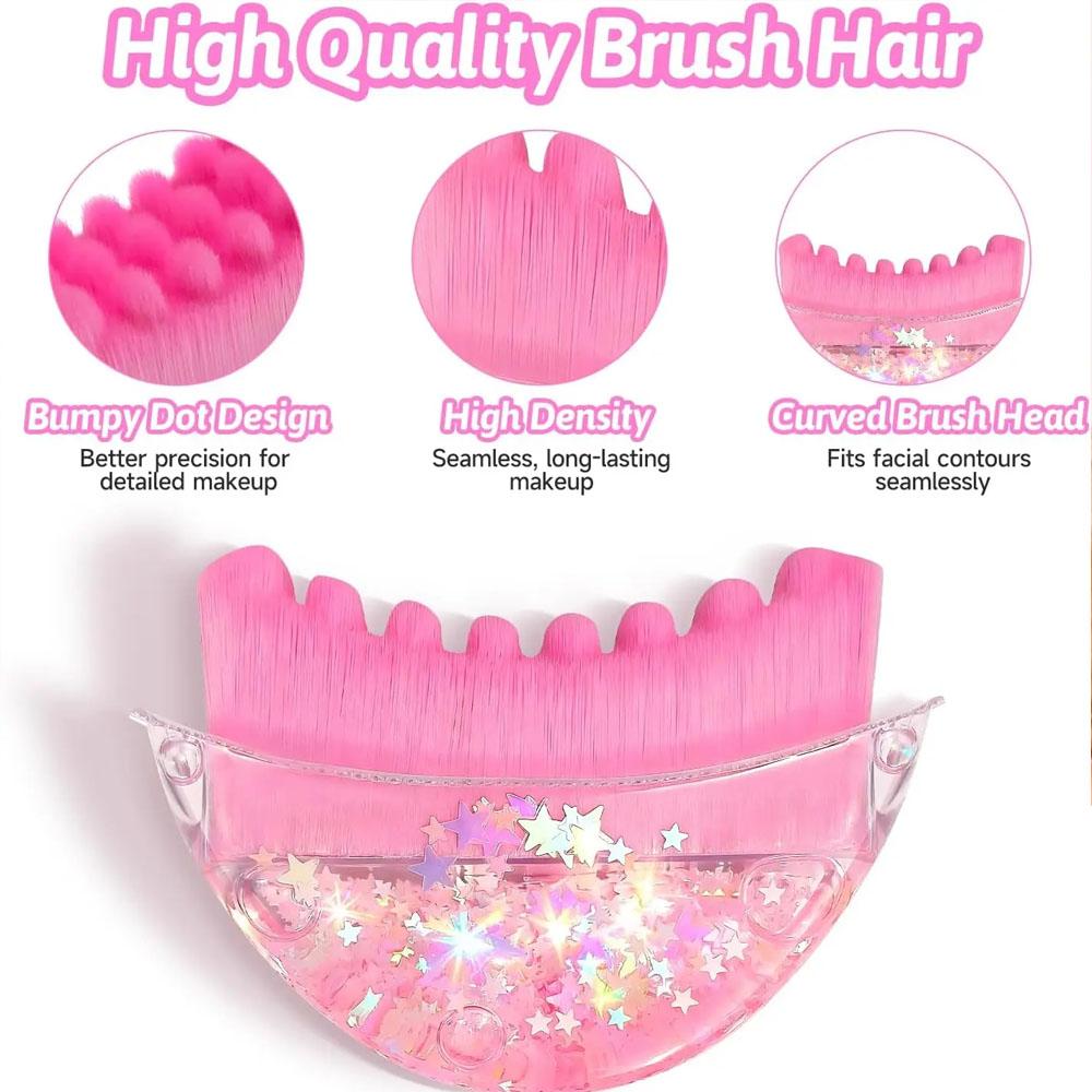 Portable Lymphatic Contour Face Brush,Facial Sculpting Guasha Massager,Lymphatic Drainage Massager Skin Scraping Facial Brush
