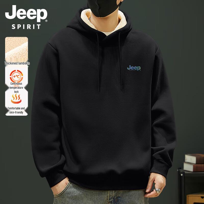 

JEEP SPIRIT Men s Sherpa Fleece Lined Hoodie 3XL