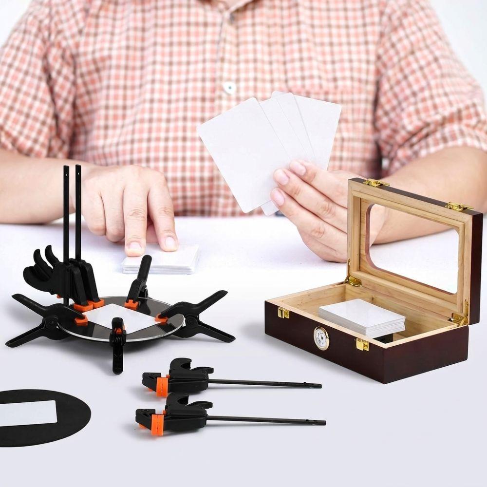 15pcs Precision Support Card Flattening Kit Bent Cards Flattening Tool  Sports Cards