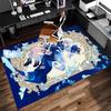 1 Stück Genshin Impact Furina Druck Teppich - Weiche, Waschbare Rutschfeste Indoor-Matte für Bürostühle, Wohnzimmer, Home Office Dekorteppich