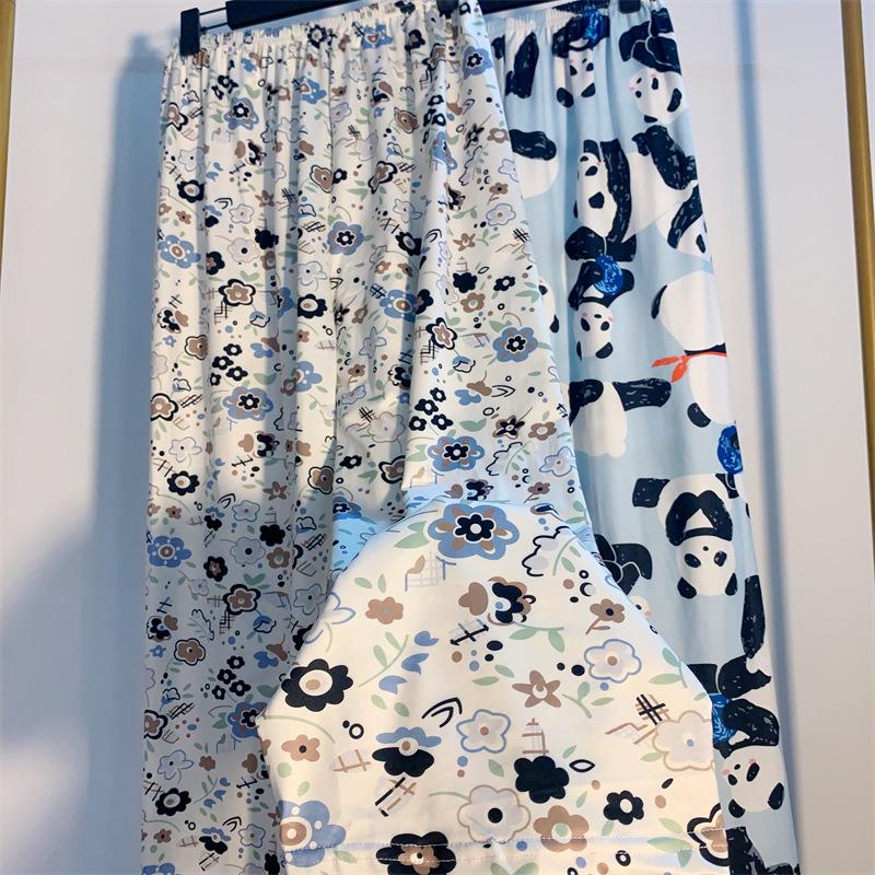 Women's Loose Cartoon Pajama Pants - Spring/Autumn Korean Style for Home or Outdoor Wear