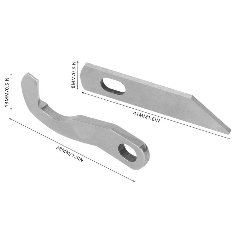 Precision Sewing Machine Overlock Knife Silver Upper Lower Knife Serger Blade  Home Sewing