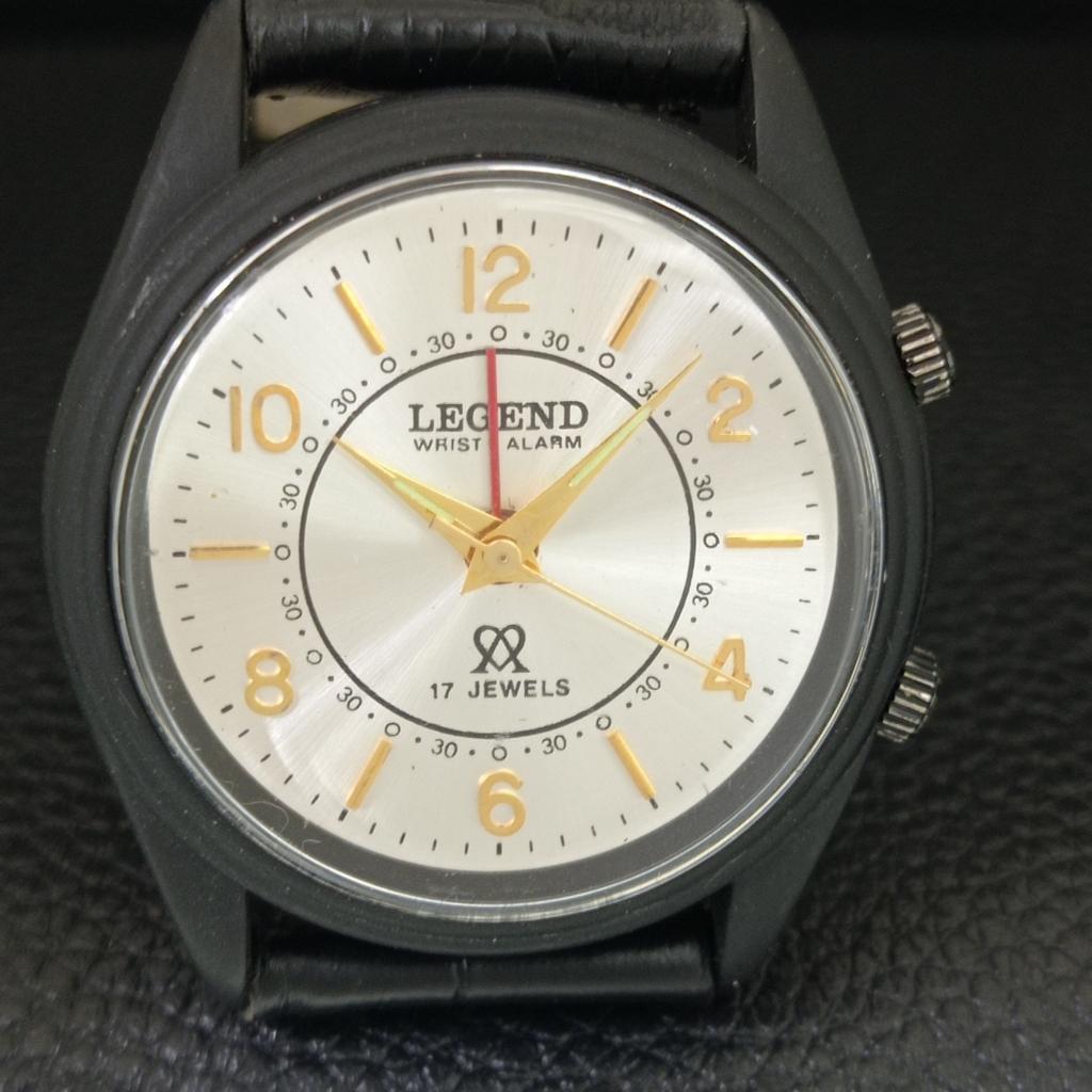 VINTAGE LEGEND HAND-WINDING SWISS MENS REFURBISHED ALARM WATCH a707521-1