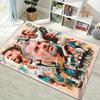 Spurs Football Team Retro Collage Print Area Rug Non‑Slip Rectangular Floor Mat Soccer Fan Gaming Room Home Decor
