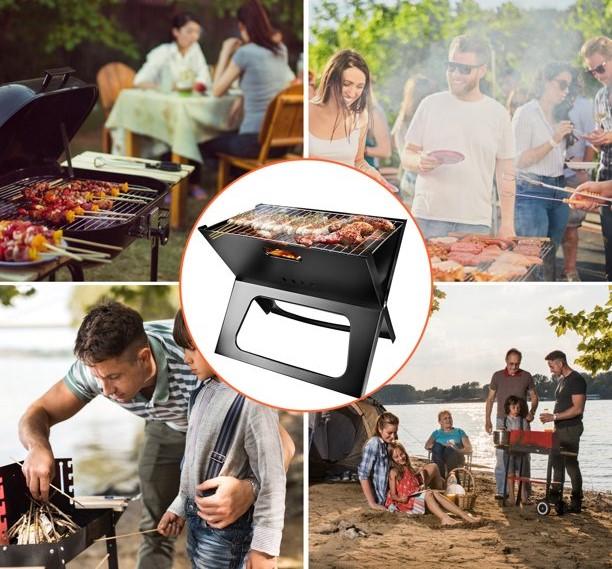 TG71413 GARDEN GRILL tourist PORTABLE ROUND CHARCOAL classic camping