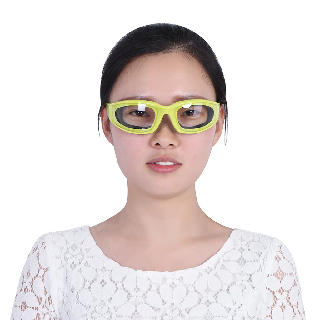 Onion Cutting Goggles Protective Glasses Eye Protector Kitchen Gadget Green Sponge Design Compact Size