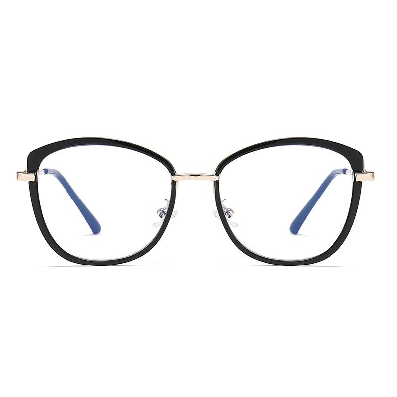 Retro Cat Eye Clear Anti Blue Light Glasses TR90 Spring Hinge Women Men Computer Goggles Optical Frame