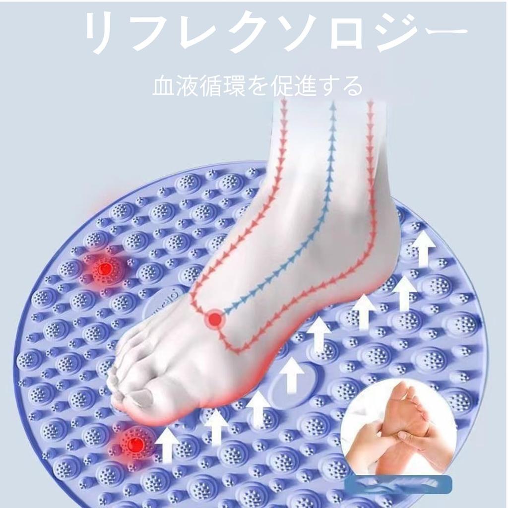 For Foot Massage Foot Reflexology Round Massage Foot Acupressure Plate Exercise Massage Foldable Ergonomic Shiatsu Pad for Home Use [New 2024] Pad,