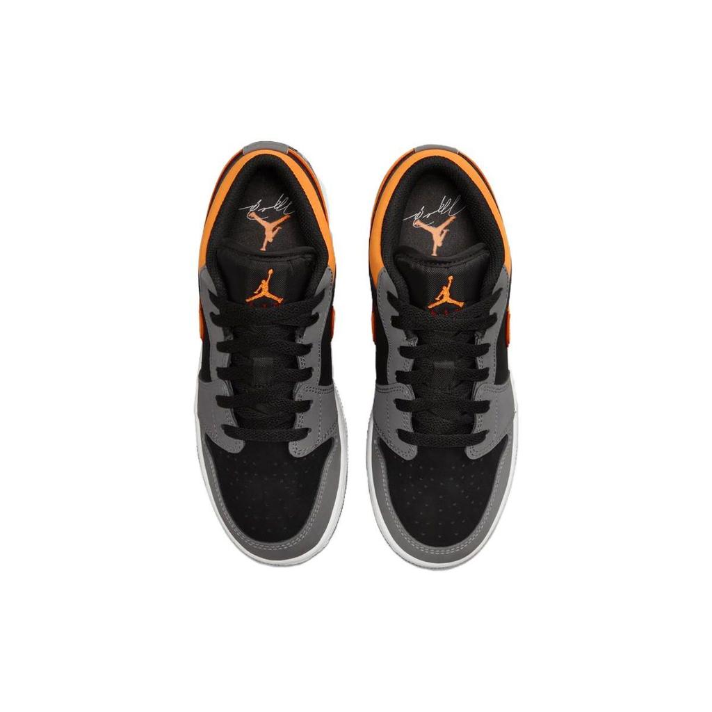 Air Jordan 1 Low SE GS Vivid Orange Kids Sneakers Grey Black Light-Graphite FN7671-008
