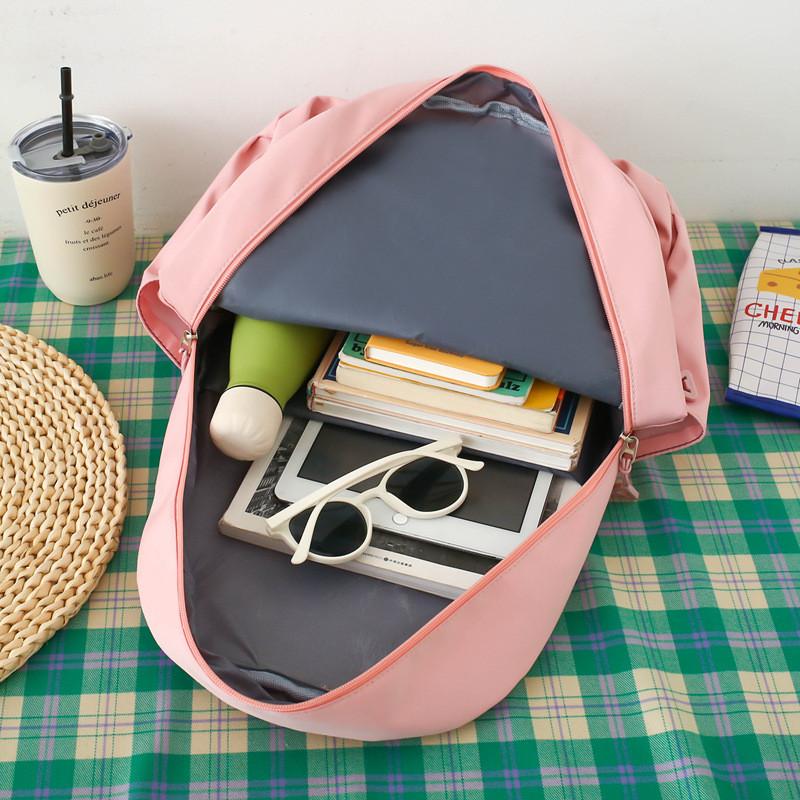 Zaino Scolastico Set Quattro Pezzi Con Nylon Traspirante Per Ragazze e Ragazzi delle Scuole Medie