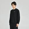 Li Ning Solid Color Loose Fit Drop Shoulder Pullover Long Sleeve Sweatshirt Unisex Sweatshirt Black AWDUG77-1