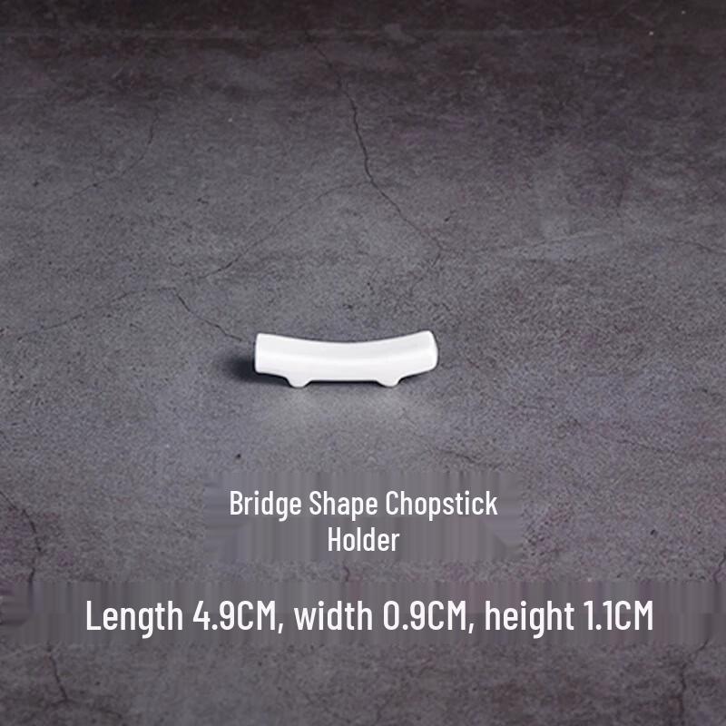 

Pure White Ceramic Chopstick and Spoon Rests