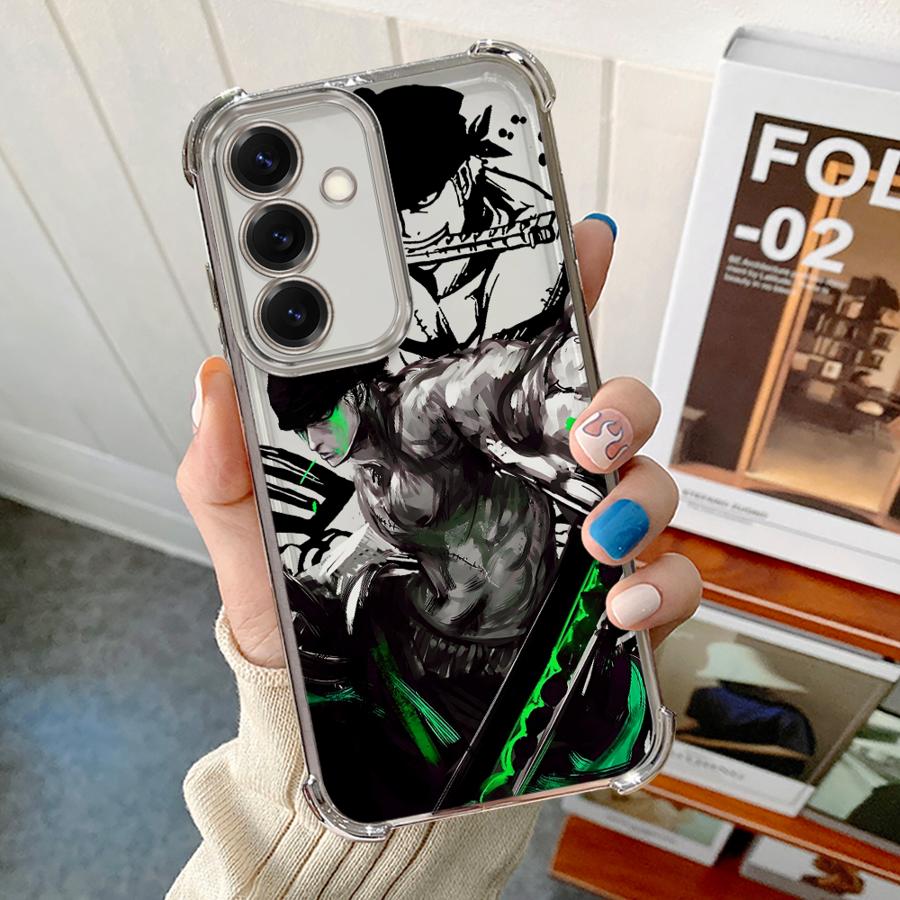 Anime Ones Pieces Zoro Case for Samsung Galaxy A52 A13 A24 A55 A14 A26 A53 A21s A56 A34 A23 A25 A36 A35 A15 A16 A51 A54 A33 Soft