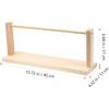 Jojofuny Wooden Tabletop Paper Roll Dispenser Vintage Rotatable Bobbin Stand Paper Roll Dispenser Holder Sewing Ribbon Yarn Organizer for Holiday