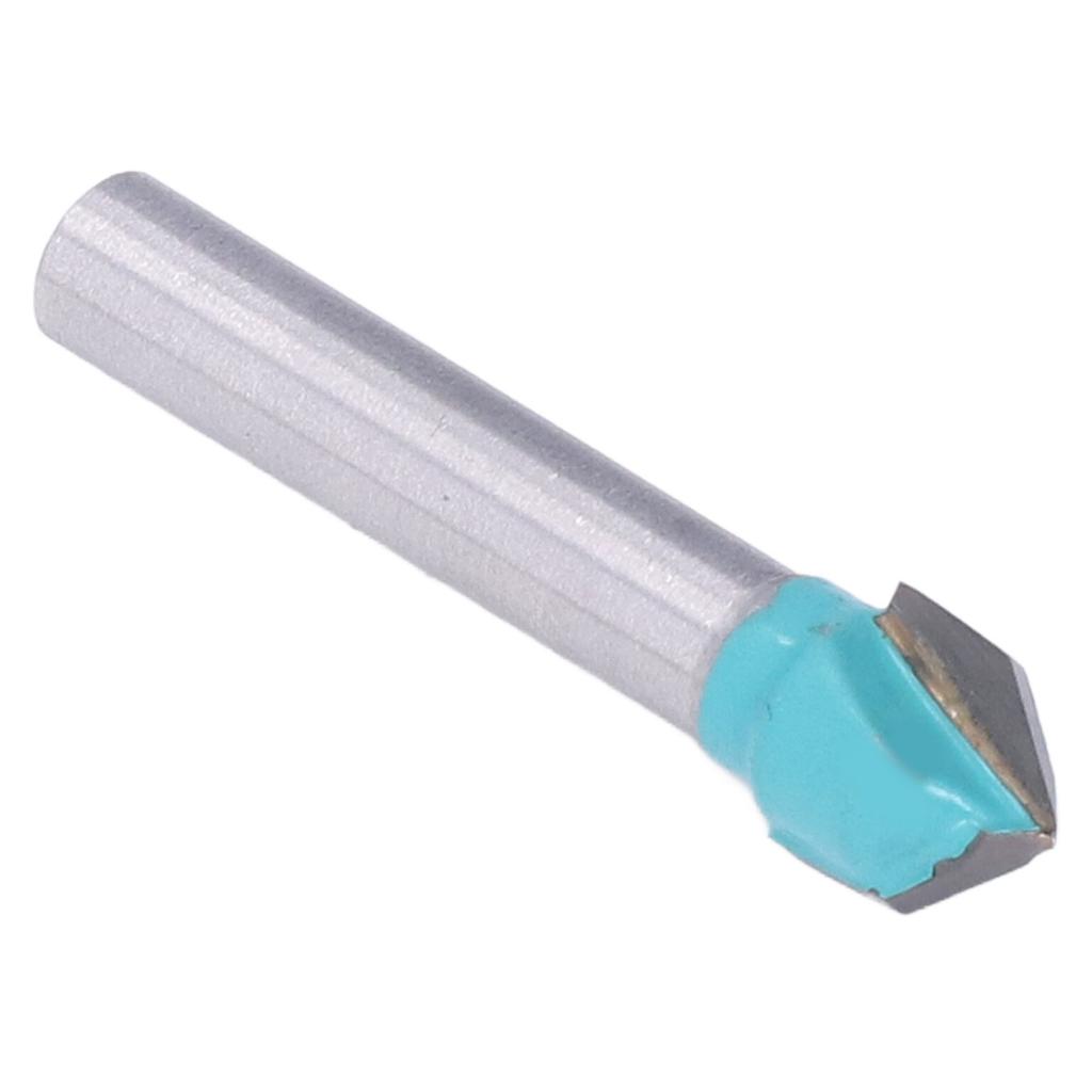 V Groove Router Bit Woodworking Milling Cutter 90 Degree 10mm Cutting Edge Diameter 6mm Shank