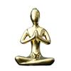 Heimdeko Abstrakte Kunst Keramik Yoga-Posen Figur Porzellan Damenfigur Statue Studie Büro Yogastudio Ornamente Dekorationen