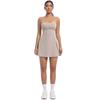 Anti Glare Base Sports Dress With Chest Cushion, Breathable Outdoor Golf Backless Camisole, Yoga Tennis Skirt For Women