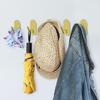 4Pcs/Set Wall Hook Aluminum Alloy Adhesive Punch Free Modern Heavy Duty Towel Clothes Hanger Bathroom Kitchen