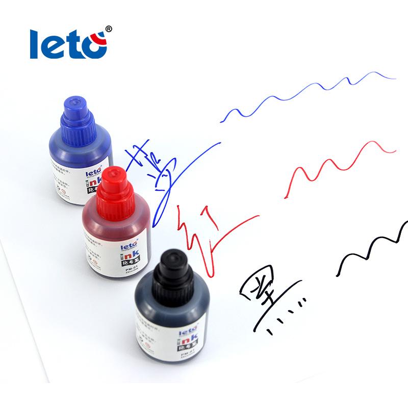 Lotu PM-01 Refillable Marker Pen, 22ml Ink, Red/Black/Blue for Teachers & Office Supplies