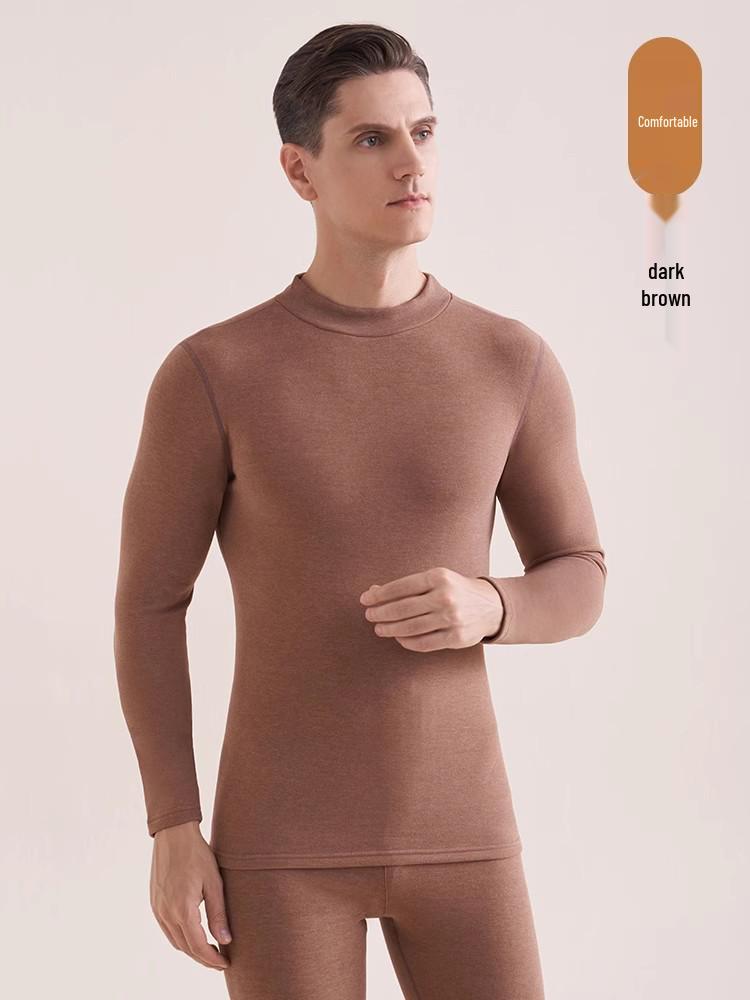 

Чоловічий шовковий кашеміровий комплект термобілизни: Оксамитово-Потовщена Осінньо-Зимова Колекція XXXL