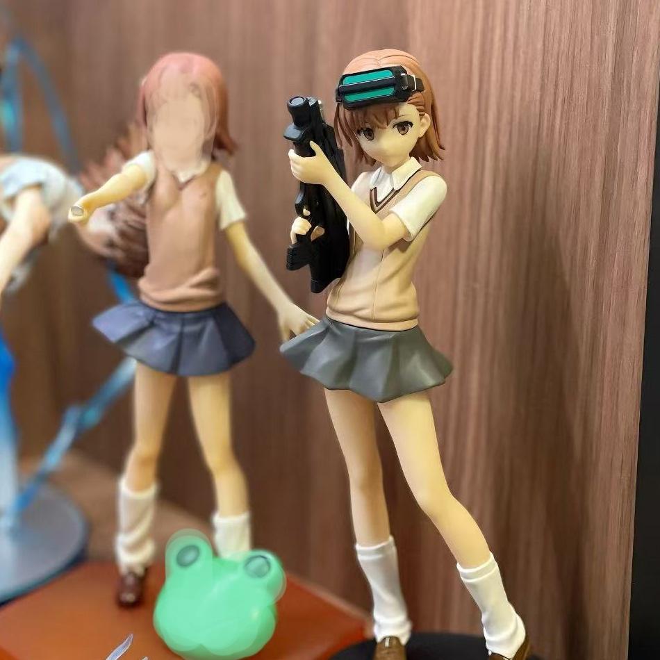 17cm Anime A Certain Magical Index Misaka Mikoto Railgun Girl Anime Figur PVC Actionfiguren Modell Anime Cartoon Modell Spielzeug Geschenk