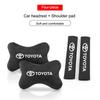 Suede Car Seat Neck Headrest Pillow Shoulder Pad For Toyota Camry Auris Corolla Yaris Aygo RAV4 Prius CHR Hilux Avensis Cruiser