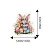 8pcs Easter Bunny Cake Topper Bunny-themed Party Cake Decorating Plug Easter Decor for Easter Wedding Birthday Party Decor