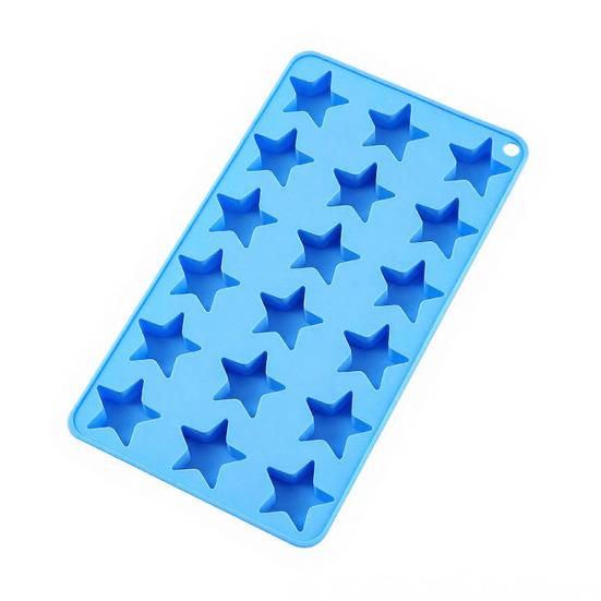 

Форма для льда в виде звезды Пищевой силикон Форма для льда для шоколада Конфет Легко извлекаемая Термостойкий Инструмент для выпечки для домашней вечеринки королевский синий