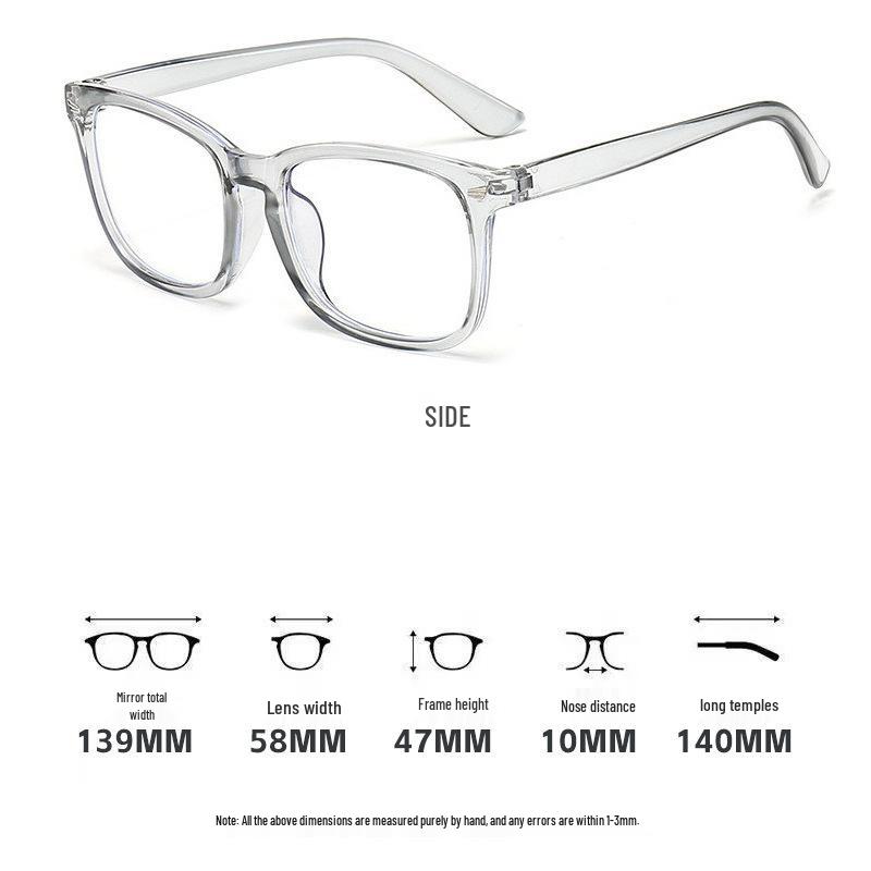 Trendy Unisex Korean-Style Myopia Glasses with High-End Anti-Blue Light Frames