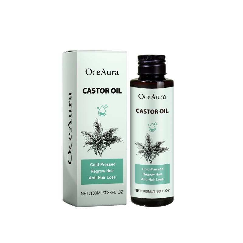 OceAura Castor Oil Hair Care Moisturizing Strengthen Hair Roots Nourish Thickening Hair Treatment Oil