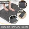 1 PCS  Bathroom Rug Mat Non Slip Quick Dry Bath Mats Extra Thick and Super Absorbent Bath Rugs Microfiber Chenille Shower Carpet