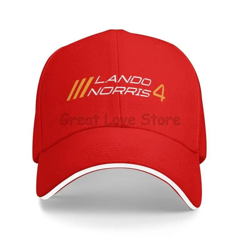 Lando Norris 4 Baseball Caps Unisex Daily Casual Sandwich Hat Summer Sports Sun Protector Bucket Hats Snapback Cap Dad Hat