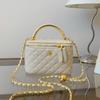 Hand Carry Fashion Box Bag, New High-end Diamond Shoulder Bag, Trendy Versatile Messenger Women's Bag