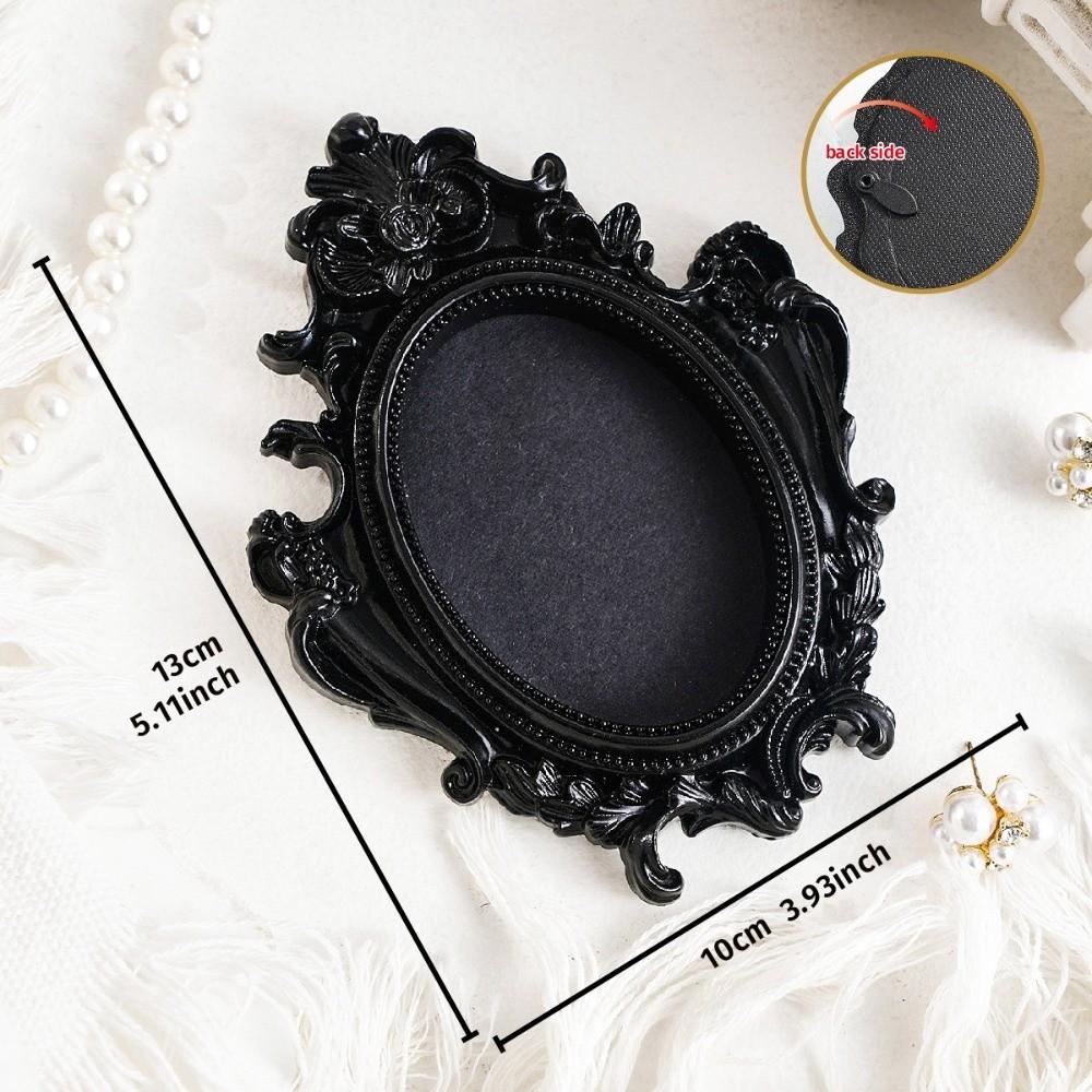 Hanging Mini Photo Frames Resin Photographic Props Memory Display Frames Glass-Free Baroque Ornate Decorative Frames Home Decor